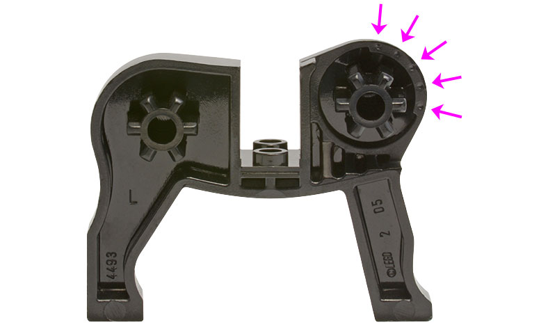 left inside of horse