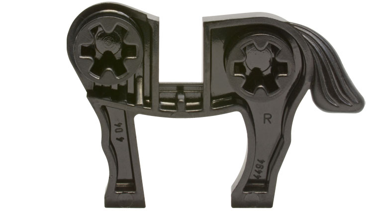 right inside of horse