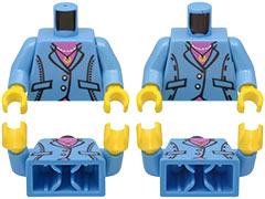 medium blue ladies’ jacket torsos