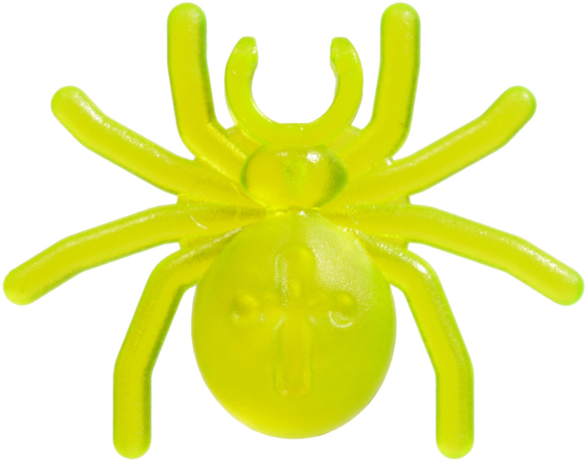 trans neon green spider